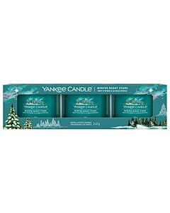 Yankee Candle - Winter Night Stars - 3x Filled Votive Candle
